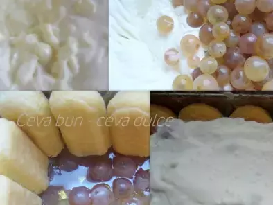Tort cu crema de iaurt si struguri - poza 4